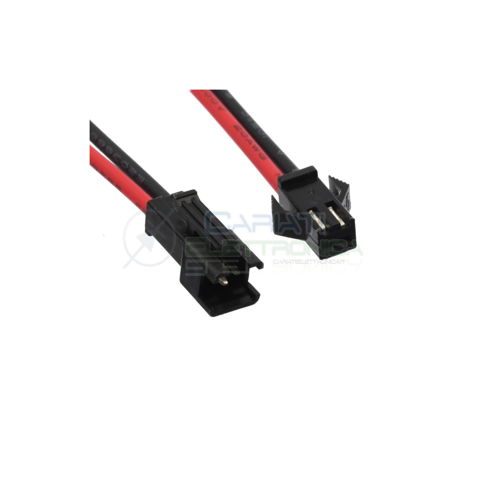 4 PEZZI 2 COPPIE Cavo connettore Plug 2 poli JST SM-2P passo 2.5mm con cavo 22AWG 19cm Generico