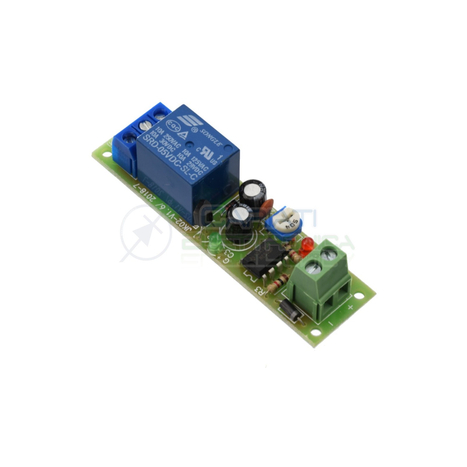 Modulo Temporizzatore Timer 0-60 Secondi 5V Regolabile Ne555 Rele' Relay Generico