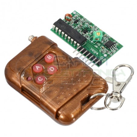 4 CANALI 315Mhz TELECOMANDO Raspberry PI Arduino Ricevitore Trasmettitore Generico