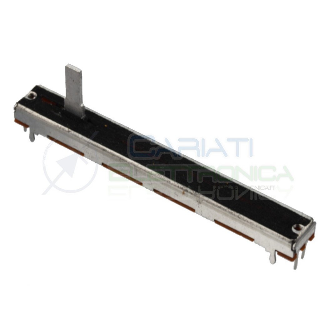 Potenziometer slide stereo 75mm 50kohm 50k B50K Mixer Audio Track length 70mmCosocomi