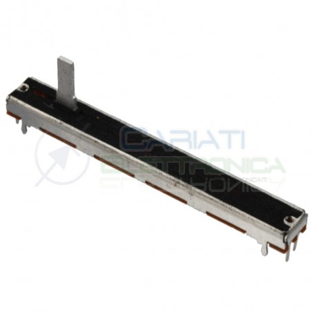 Potenziometer slide stereo 75mm 50kohm 50k B50K Mixer Audio Track length 70mmCosocomi