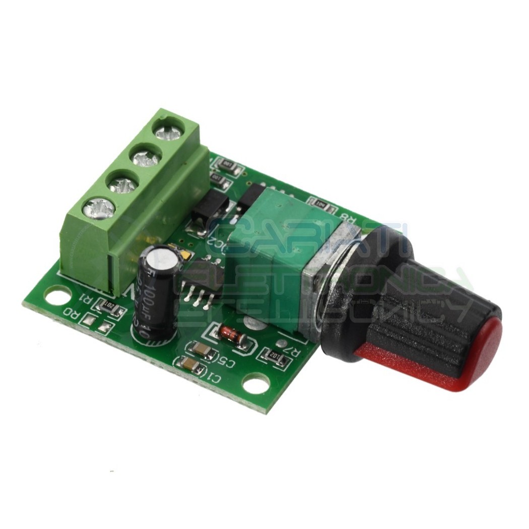 PWM Driver Motore Dimmer REGOLATORE di velocità giri DC 1.8V 3V 5V 6V 12V 2A Generico