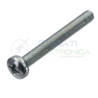 20 PEZZI Vite M3 3 x 25 mm in Metallo con Testa a Croce Distanziali Ambrovit