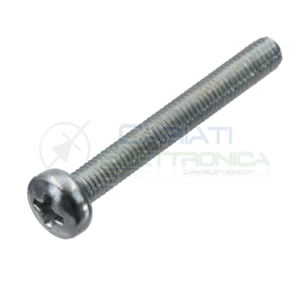 20 PEZZI Vite M3 3 x 25 mm in Metallo con Testa a Croce Distanziali Ambrovit