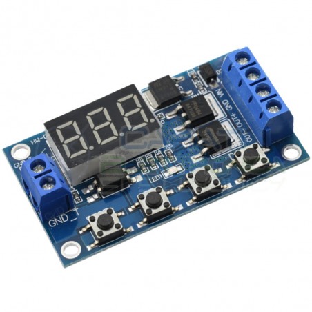 Scheda modulo temporizzatore timer multifunzione MOS 5V 12V 24V con display Generico