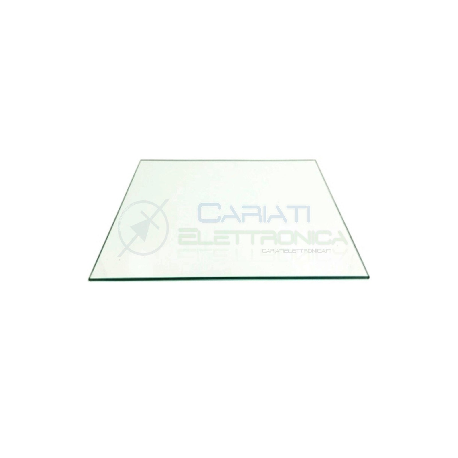 PIATTO Pannello di Vetro Temperato Trasparente 3mm per STAMPANTE 3D 3DRAG 213 X 200 X 3mm