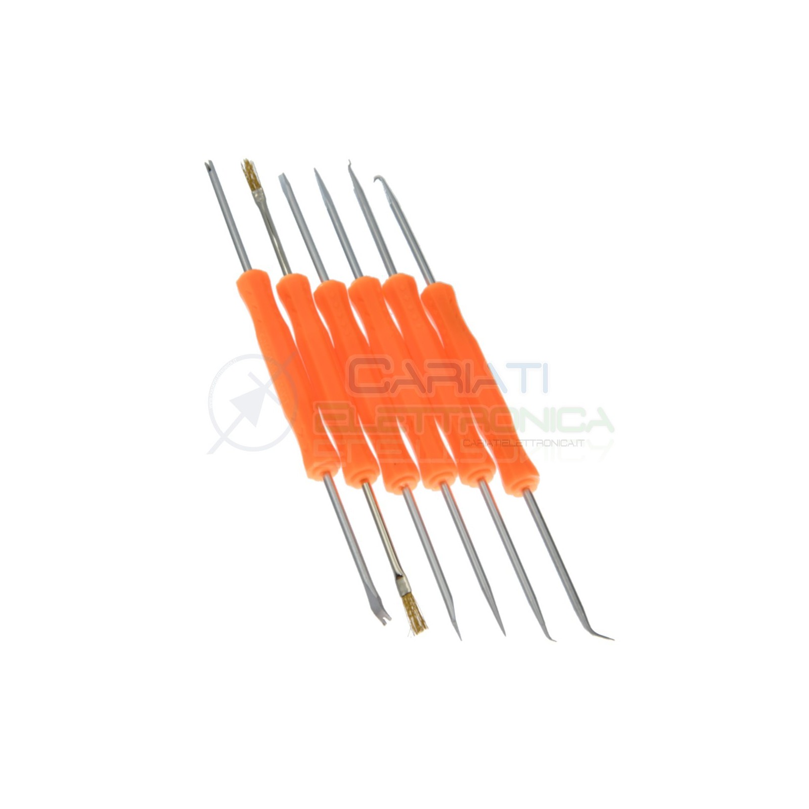 KIT da 6 PEZZI Attrezzi per Saldatura Dissaldatura Componenti elettronici PCB