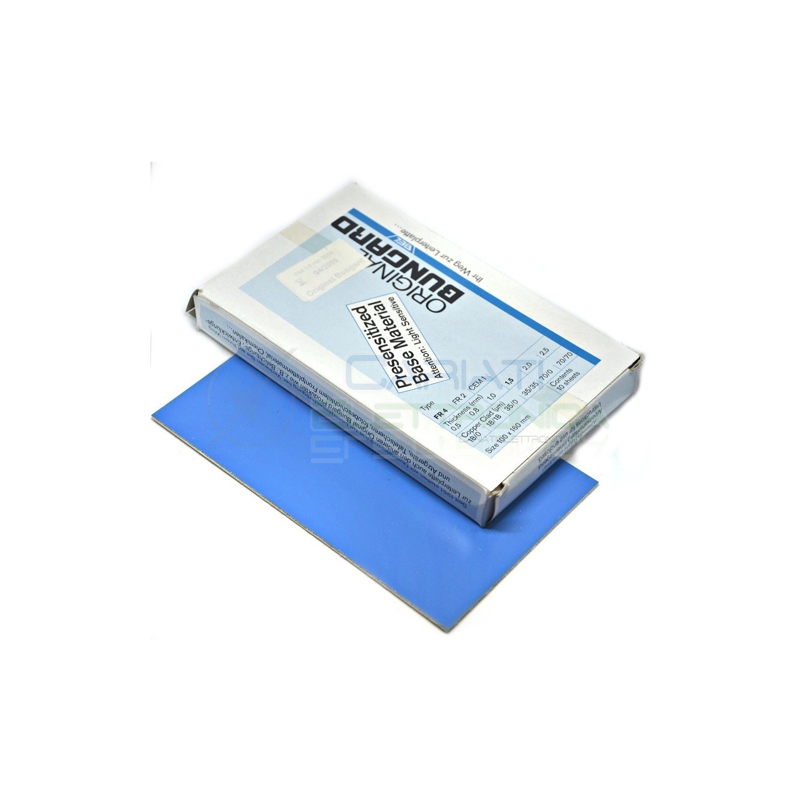 10 pcs Bungard FR4 75x100 mm double sided Photo Resist Coated Board Copper Coated PCBBungard elektronik