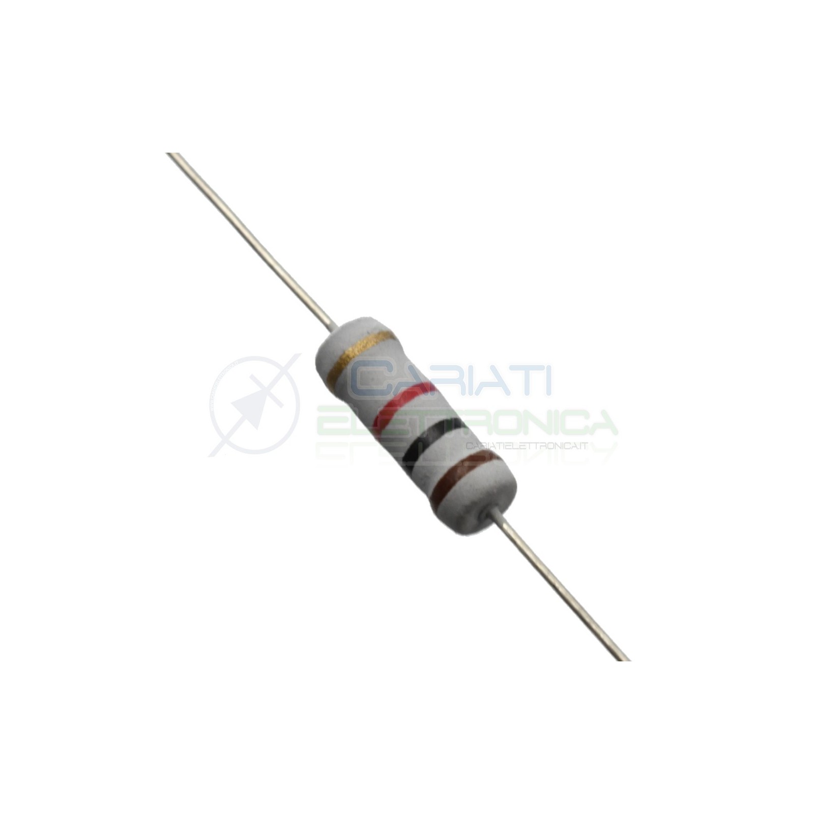 10 PEZZI DI RESISTENZE STRATO CARBONE 10 Kohm 1W 1 WATT 5% RESISTENZA 10Kohm