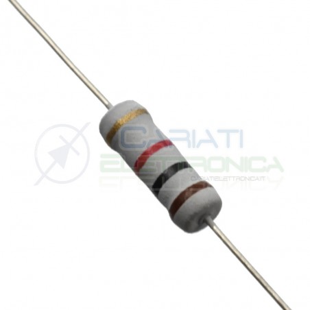 10 PEZZI DI RESISTENZE STRATO CARBONE 10 Kohm 1W 1 WATT 5% RESISTENZA 10Kohm