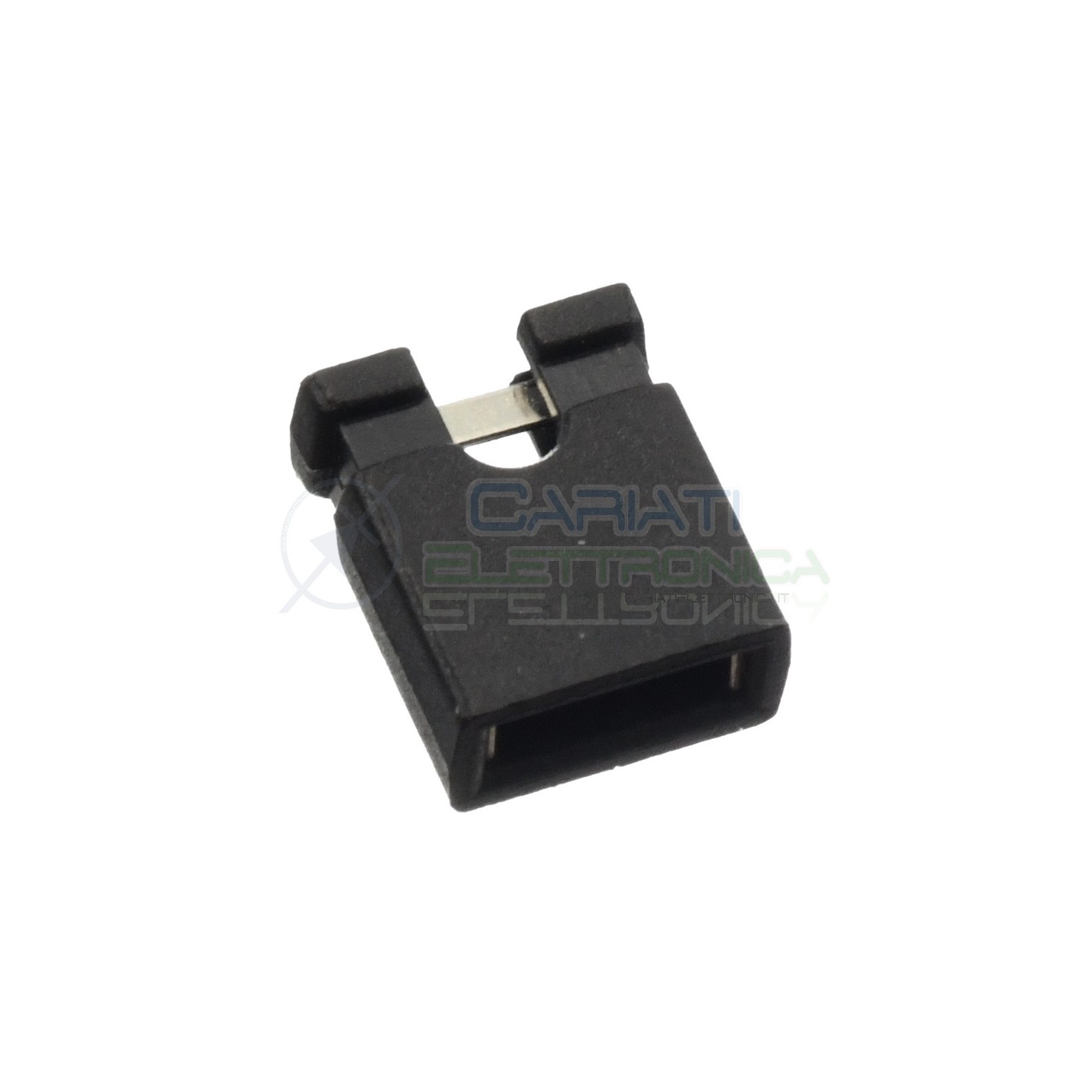 10 PEZZI Jumper Cap mini ponticello Passo 2,54 mm corto circuito Test PointGenerico