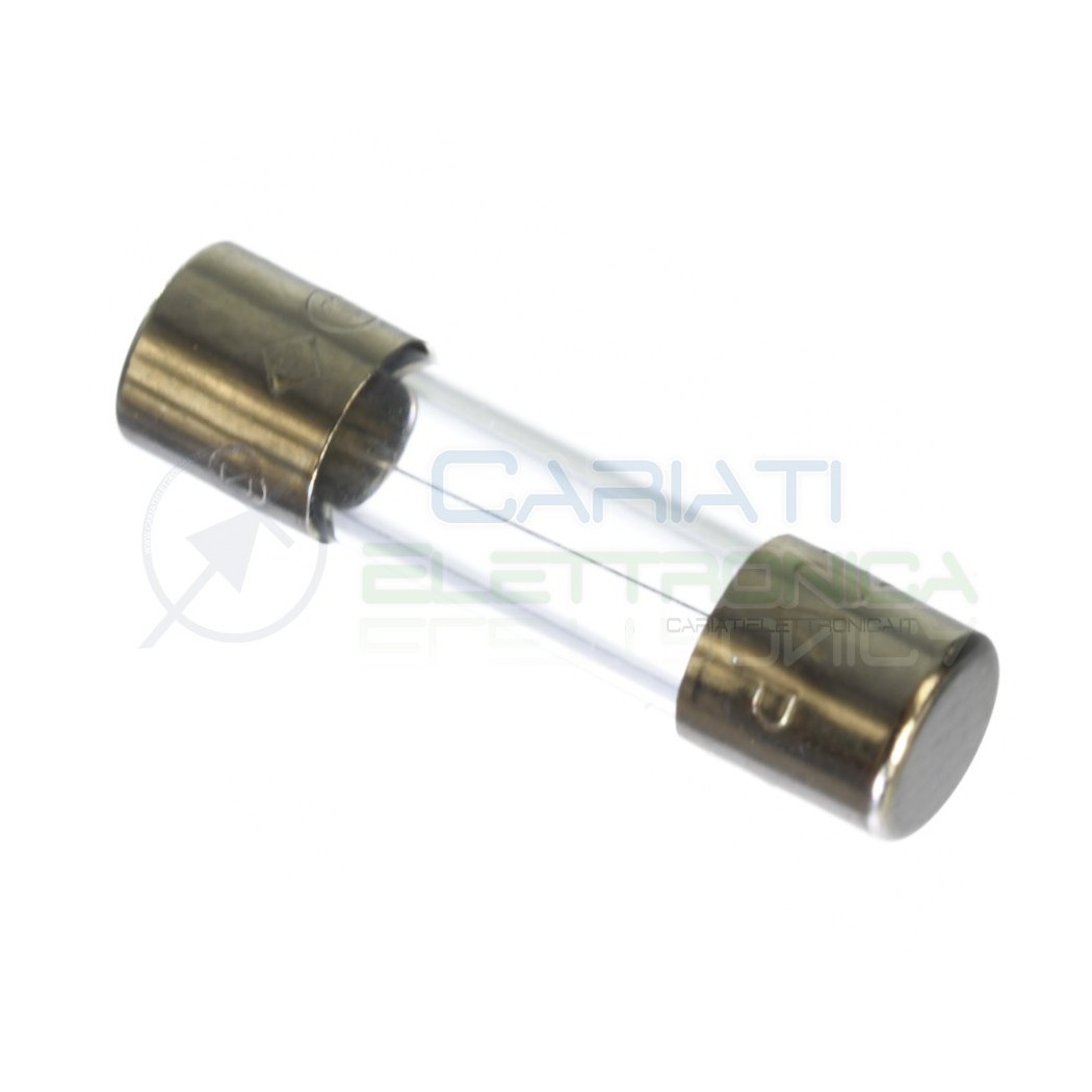 10 PEZZI FUSIBILI FUSIBILE RAPIDO IN VETRO 5 X 20 mm 5X20mm RAPIDI 5AGenerico