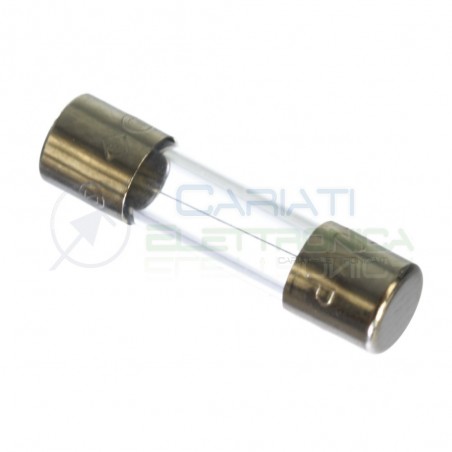 10 PEZZI FUSIBILI FUSIBILE RAPIDO IN VETRO 5 X 20 mm 5X20mm RAPIDI 5AGenerico