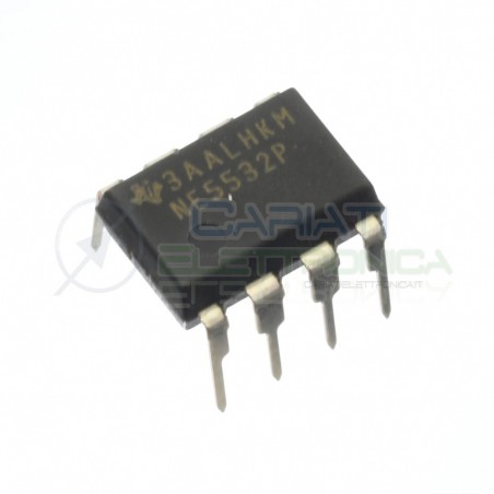 2 PEZZI CIRCUITO INTEGRATO NE5532P NE5532 Amplificatore operazionaleTexas instruments