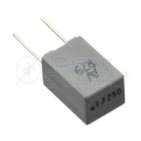 2 Pezzi condensatore in Polipropilene 100nF 0.1uF 250Vdc 160Vac passo 5mm R79 KEMET