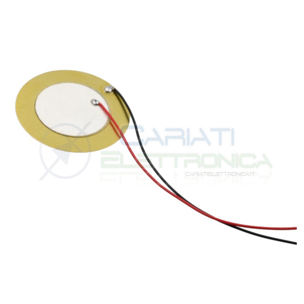 2 PEZZI Trasduttore piezo piezoelettrico con cavi diametro 35mmGenerico