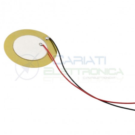 2 PEZZI Trasduttore piezo piezoelettrico con cavi diametro 35mmGenerico