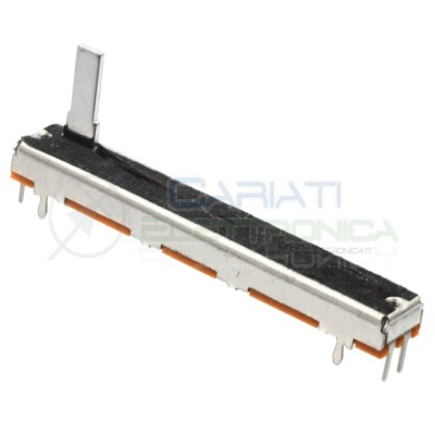 Potenziometer slide mono linear 60mm 10kohm 10k B103 B10K Mixer Audio track length 51.9mmGenerico