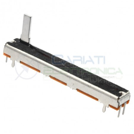 Potenziometer slide mono linear 60mm 10kohm 10k B103 B10K Mixer Audio track length 51.9mmGenerico