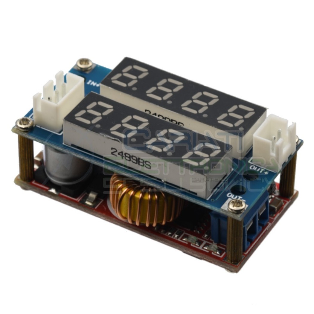 Convertitore regolabile Step down 3A DC DC LM2596S Amperometro Voltometro Generico