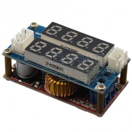Convertitore regolabile Step down 3A DC DC LM2596S Amperometro Voltometro Generico