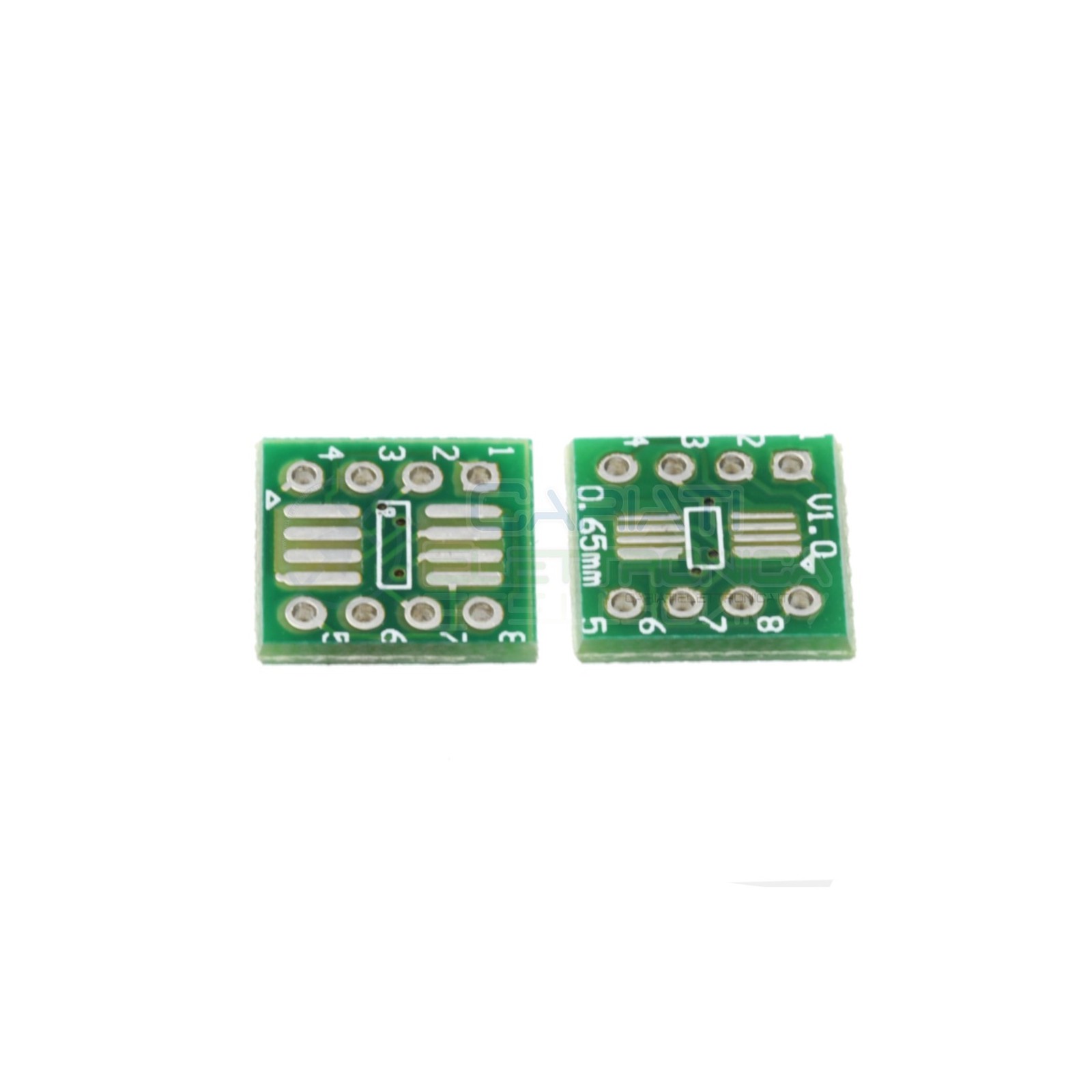2 Pezzi Adattatore Basetta Test PCB SOP8 SO8 SOIC8 SMD a DIP8Generico