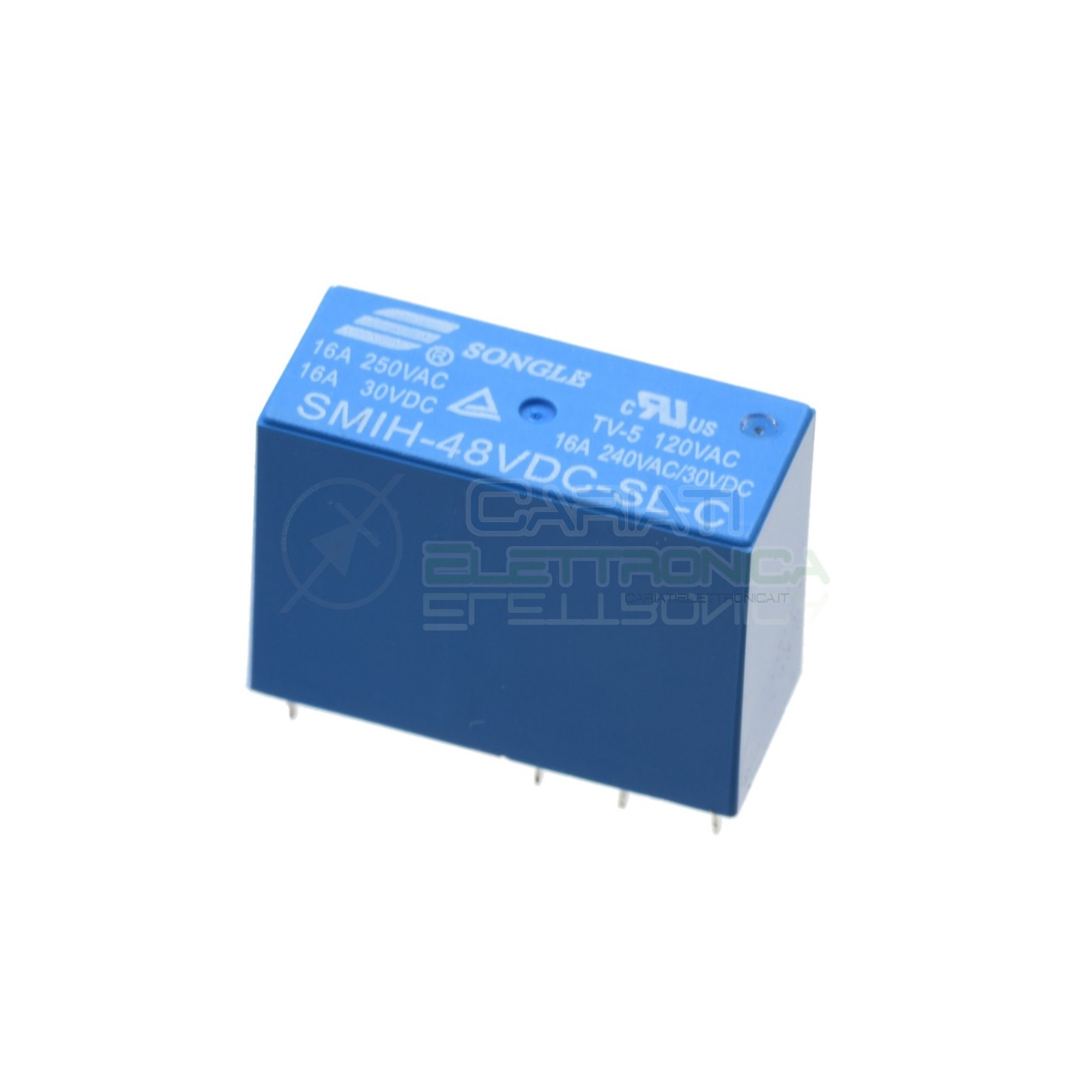 Relè Songle SMIH-48VDC-SL-C con bobina da 48Vdc 16A 30Vdc 16A 250Vac SPDTSongle