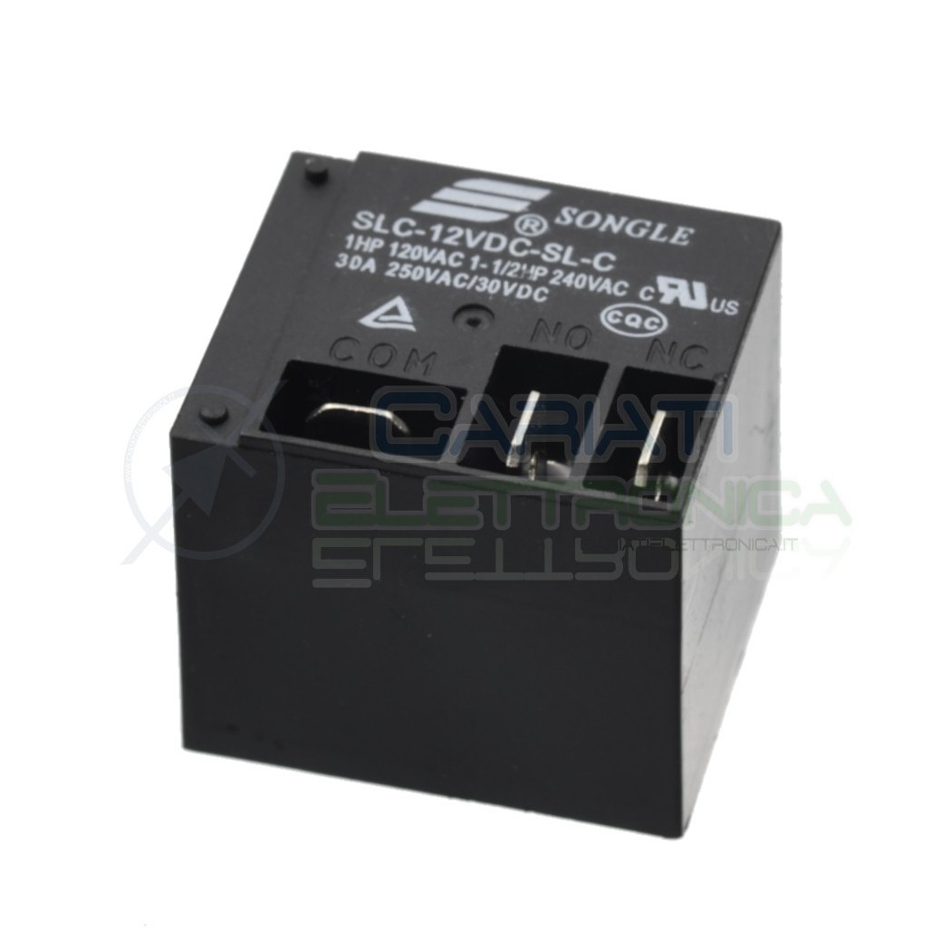 Relè singolo scambio Songle SLC-12VDC-SL-C 30A 12VDC 12V