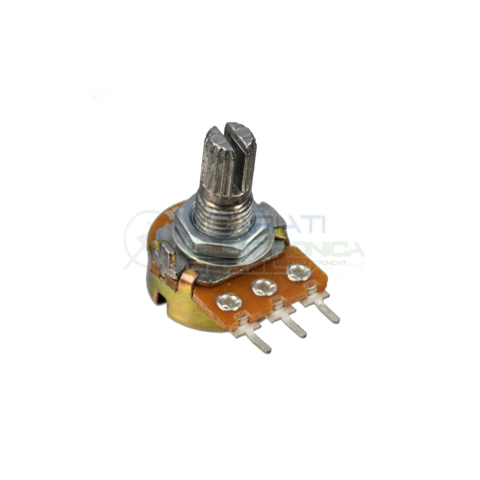 Potenziometro Rotativo Lineare 50K Ohm 50Kohm B50K Perno 15Mm B50K