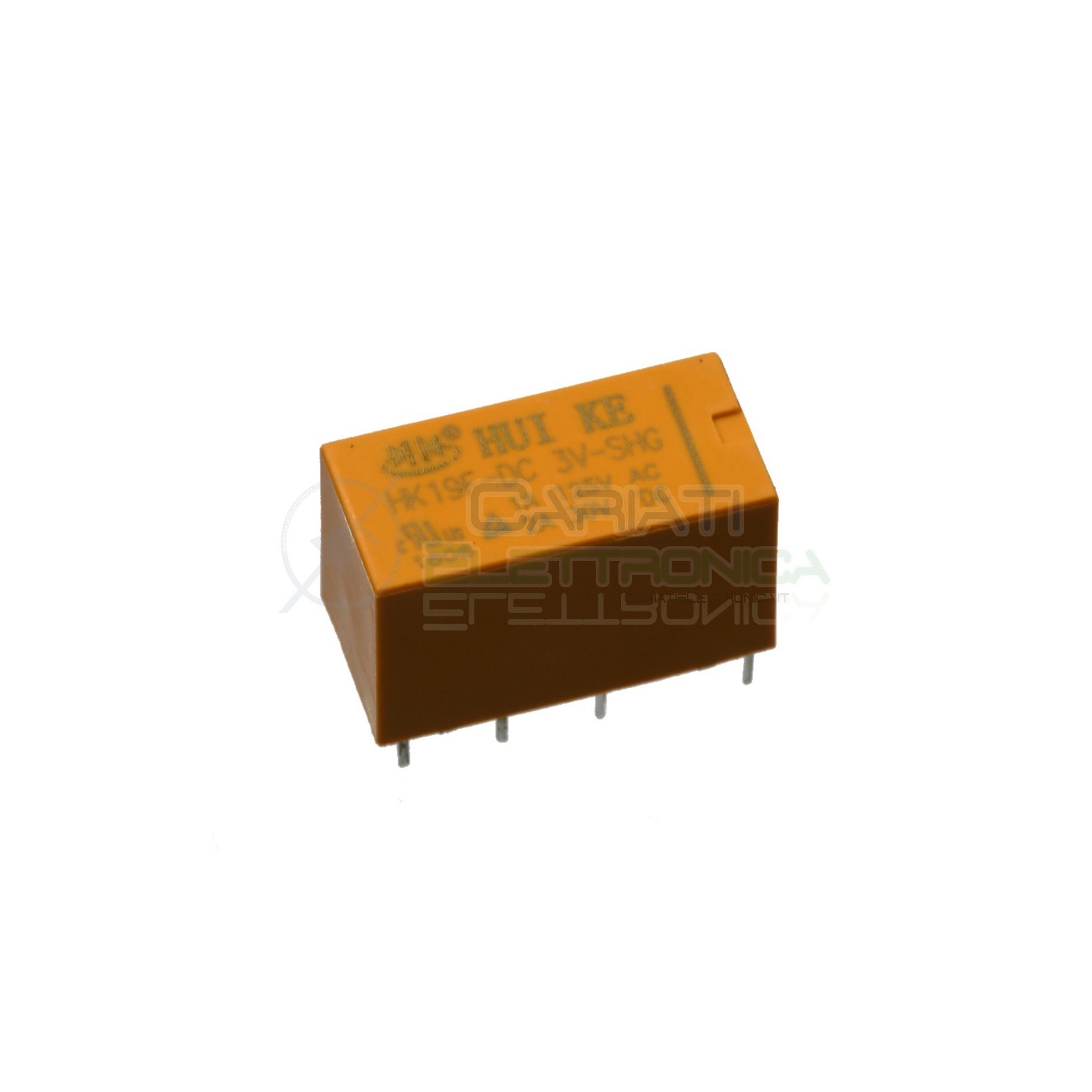 Relay Relè 3V Dc 1A HK19F-DC-3V-SHG DPDT Doppio Scambio 2 Scambi Circuito Stampato Pcb HONGFA RELAY