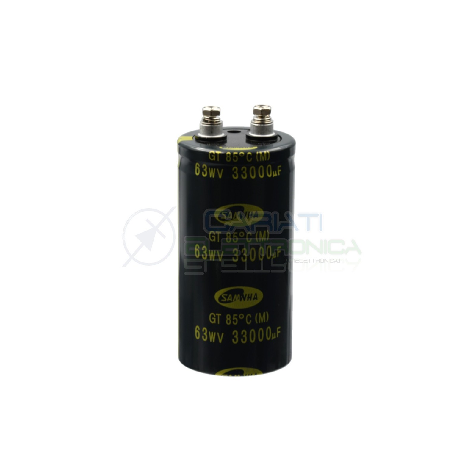 Condensatore 33000uF 63V 85°C 51x100mm elettrolitico SAMWHA SNAP IN 33000 uF Samwha
