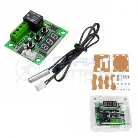 Modulo w1209 termostato digitale controllo di temperatura con sonda ntc e case