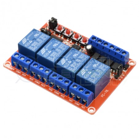 Scheda 4 Relay Relè 12V Dc 10A SONGLE SRD-12VDC-SL-C SPDT Monostabile Bistabile Generico