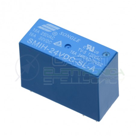 Relè Relay Songle 24V SMIH-24VDC-SL-A Da 8A 250Vac 30Vdc SPST Songle