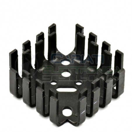 Dissipatore Aletta Raffreddamento Alluminio 45x45x25 mm TO3
