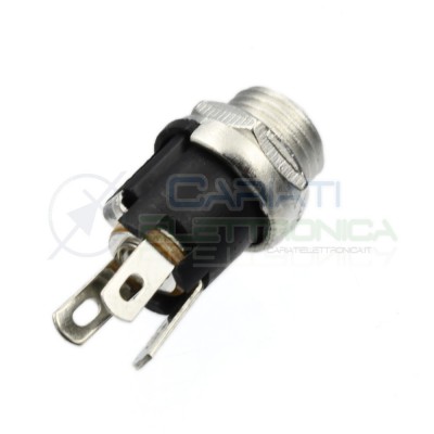 2 Pezzi Presa Jack DC da pannello 5,5x2,1mm alimentazione Femmina Cariati Elettronica