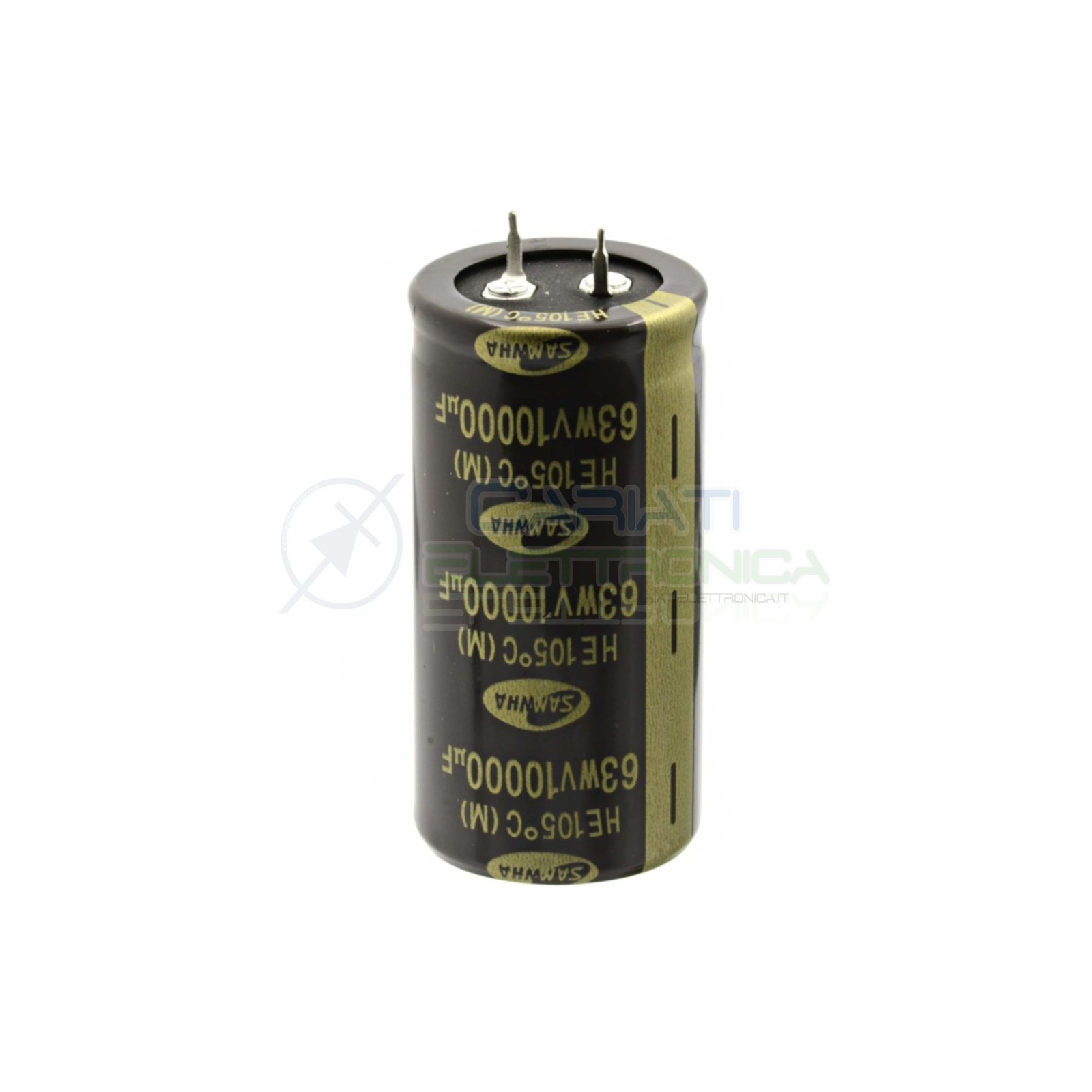 Condensatore elettrolitico SAMWHA SNAP IN 10000 uF 63V 105°C 30 x 60 mm Samwha