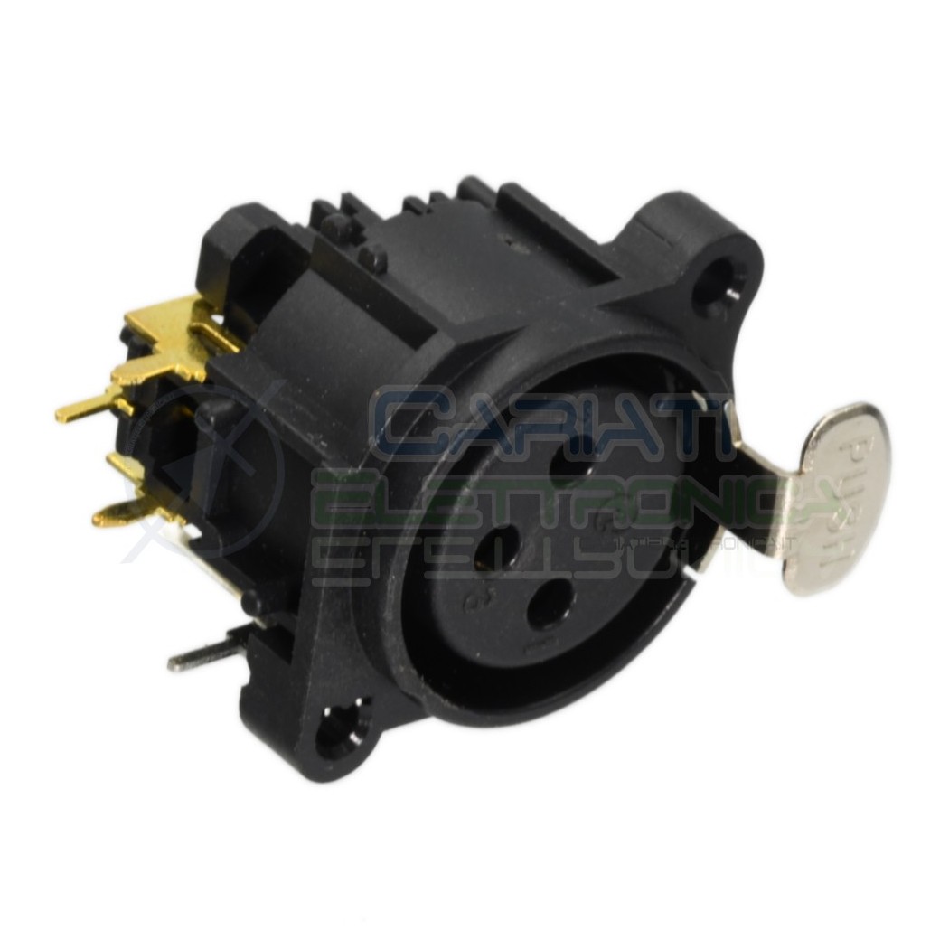 Connettore XLR Femmina 3 poli da pannello PCB Connettore Audio Mixer Microfono Cannon Generico