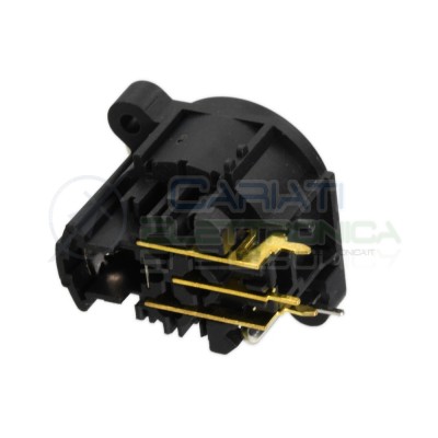 Connettore XLR Femmina 3 poli da pannello PCB Connettore Audio Mixer Microfono Cannon Generico