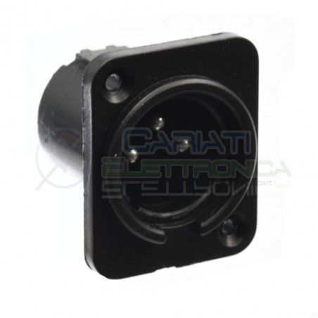 Connettore XLR Maschio 3 poli da pannello PCB Connettore Audio Mixer Microfono Cannon