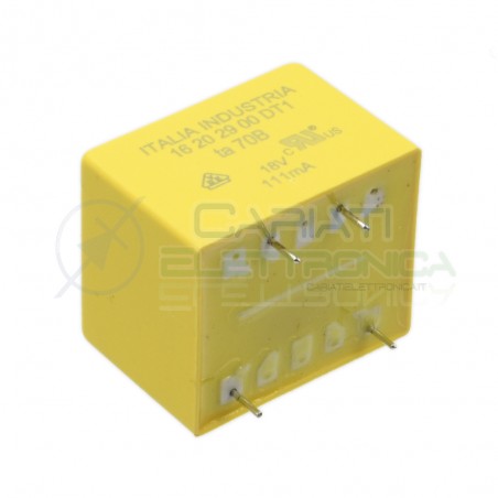Trasformatore incapsulato da per PCB 2VA ingresso 230V singola Uscita 18V 111mA