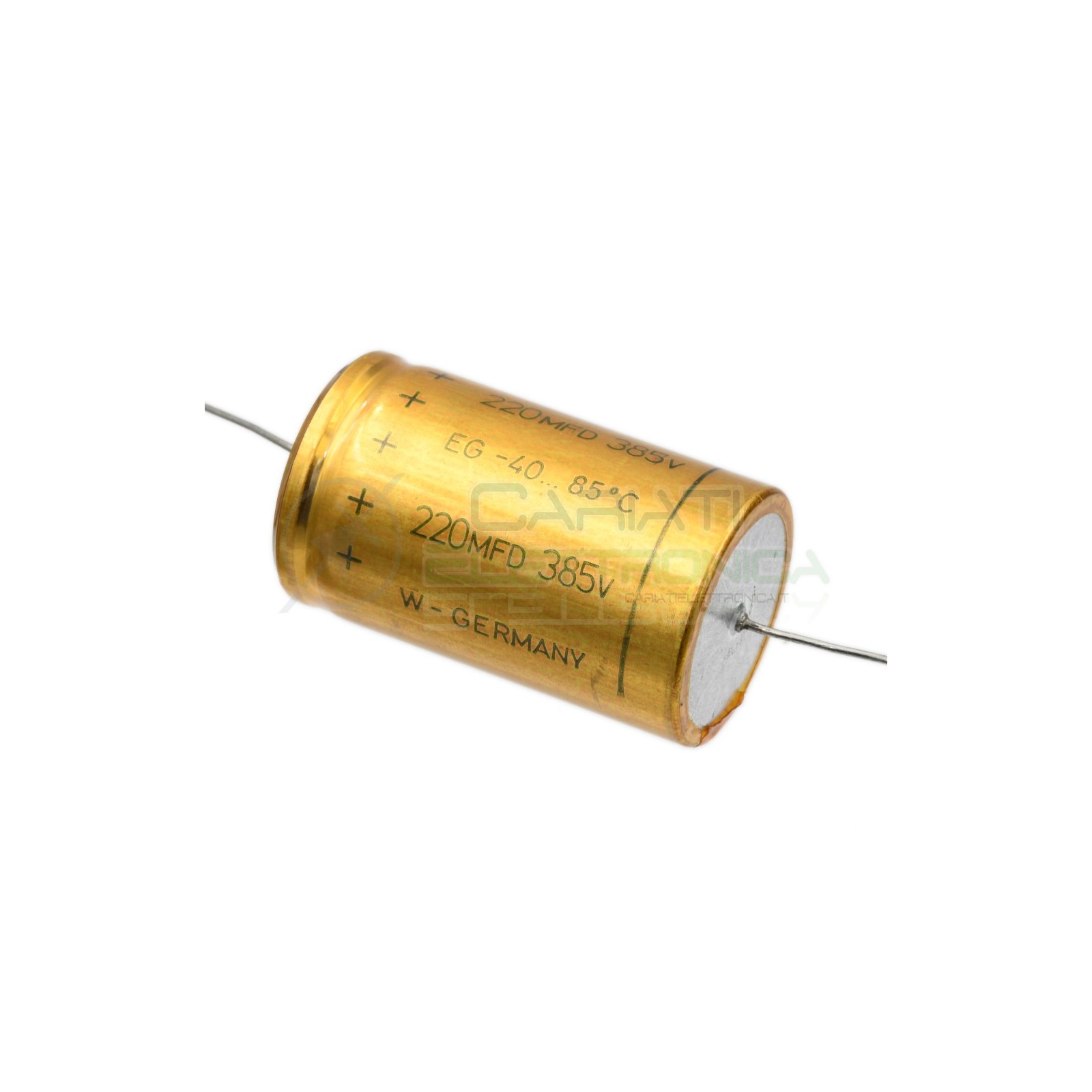 Condensatore elettrolitico 220uF 220 uF 385V 85°C assiale 30x50mm ELKO Rauh ELKO Rauh