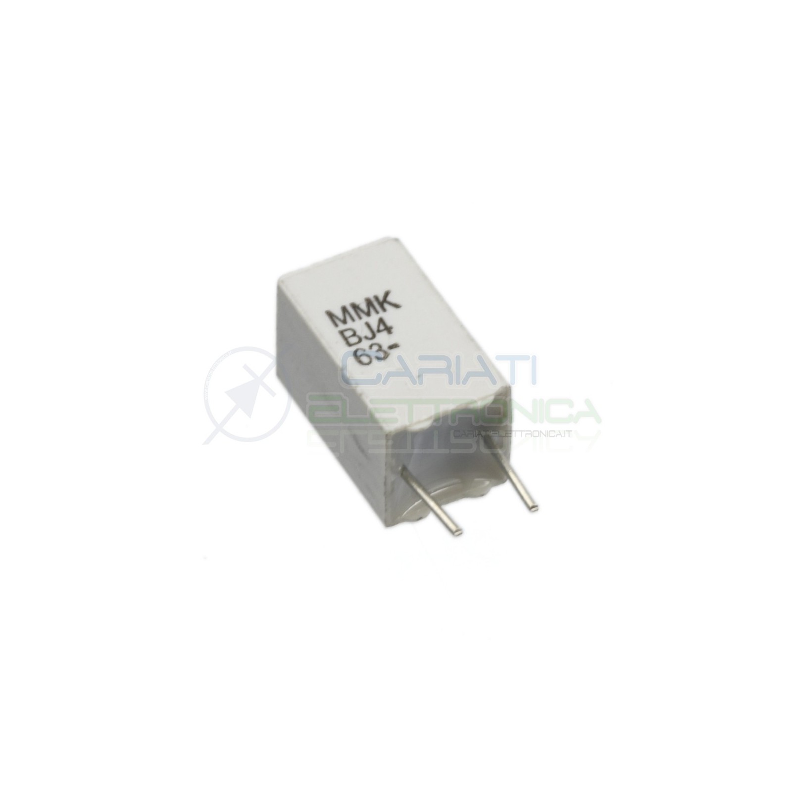 Condensatore 2,2uF 2,2 uF 63V in poliestere KEMET Passo 5mm 5% MKS Kemet