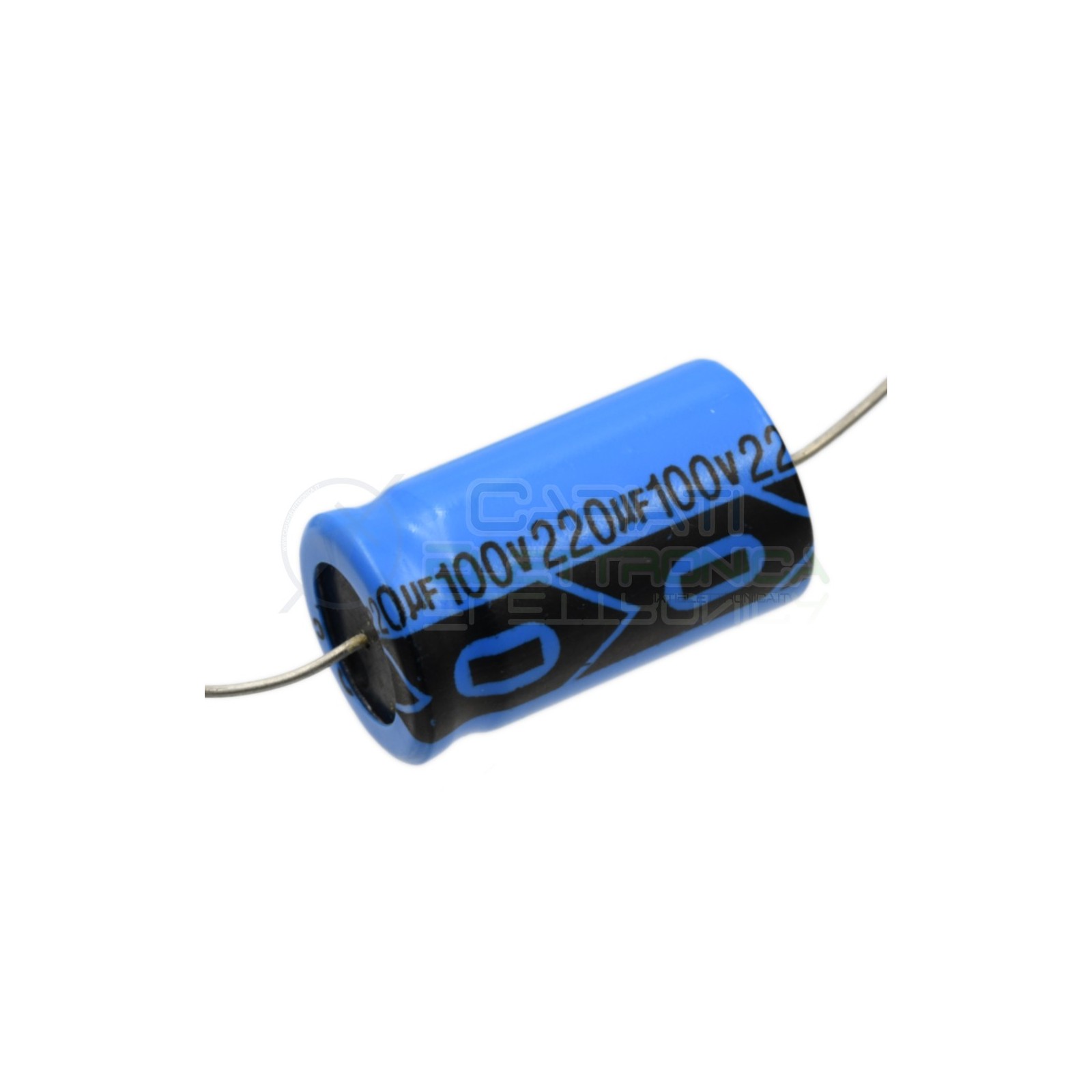 Condensatore elettrolitico 220uF 220 uF 100V 85°C assiale 16x28mm Lelon Lelon