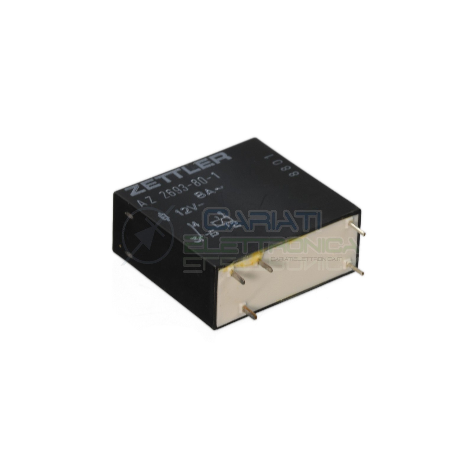 Relè singolo scambio 12V 8A AZ-2693-80-1 AZ2693801SPDT 12V 12Vdc ZETTLER Zettler