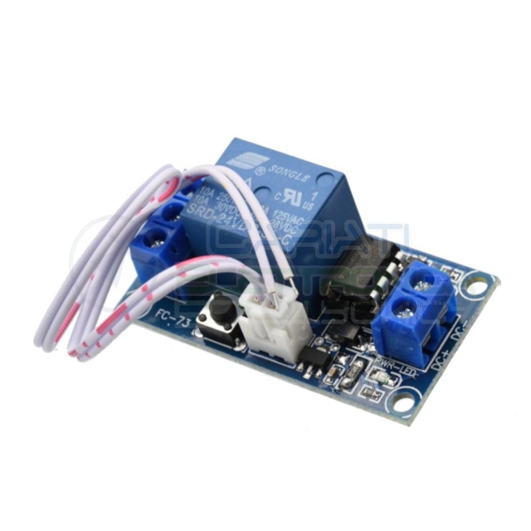 Scheda Relay Relè BISTABILE 5V Dc 10A Singolo 1 Scambio SONGLE SRD-5VDC-SL-C SPDT PCB Generico