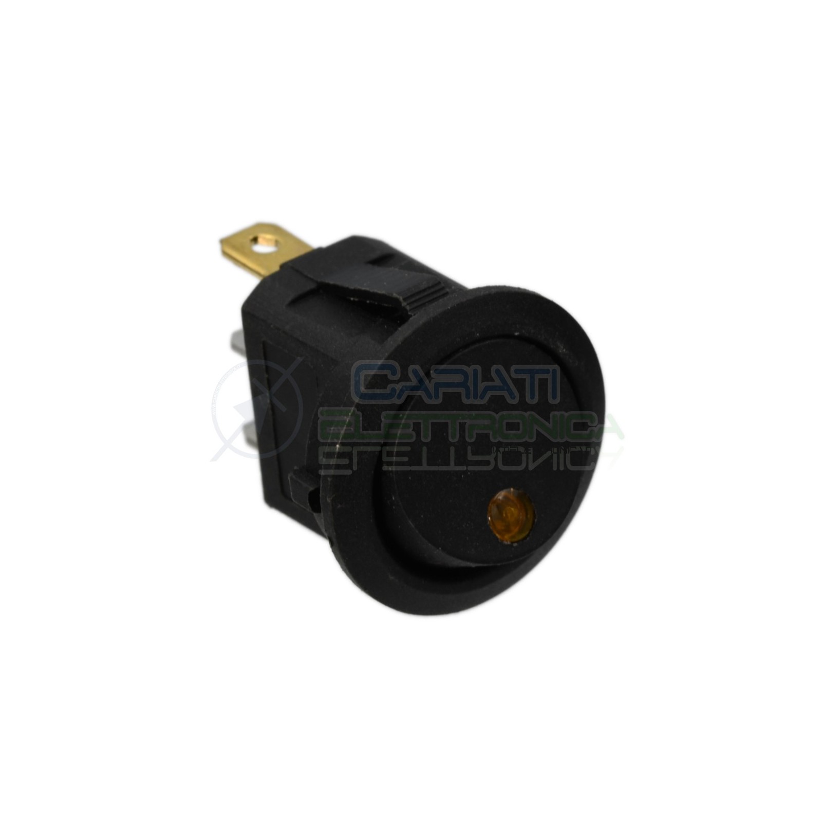 Interruttore Rocket Con Led Giallo 16A 12V 12 Vdc Generico