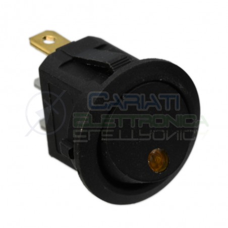 Interruttore Rocket Con Led Giallo 16A 12V 12 Vdc Generico