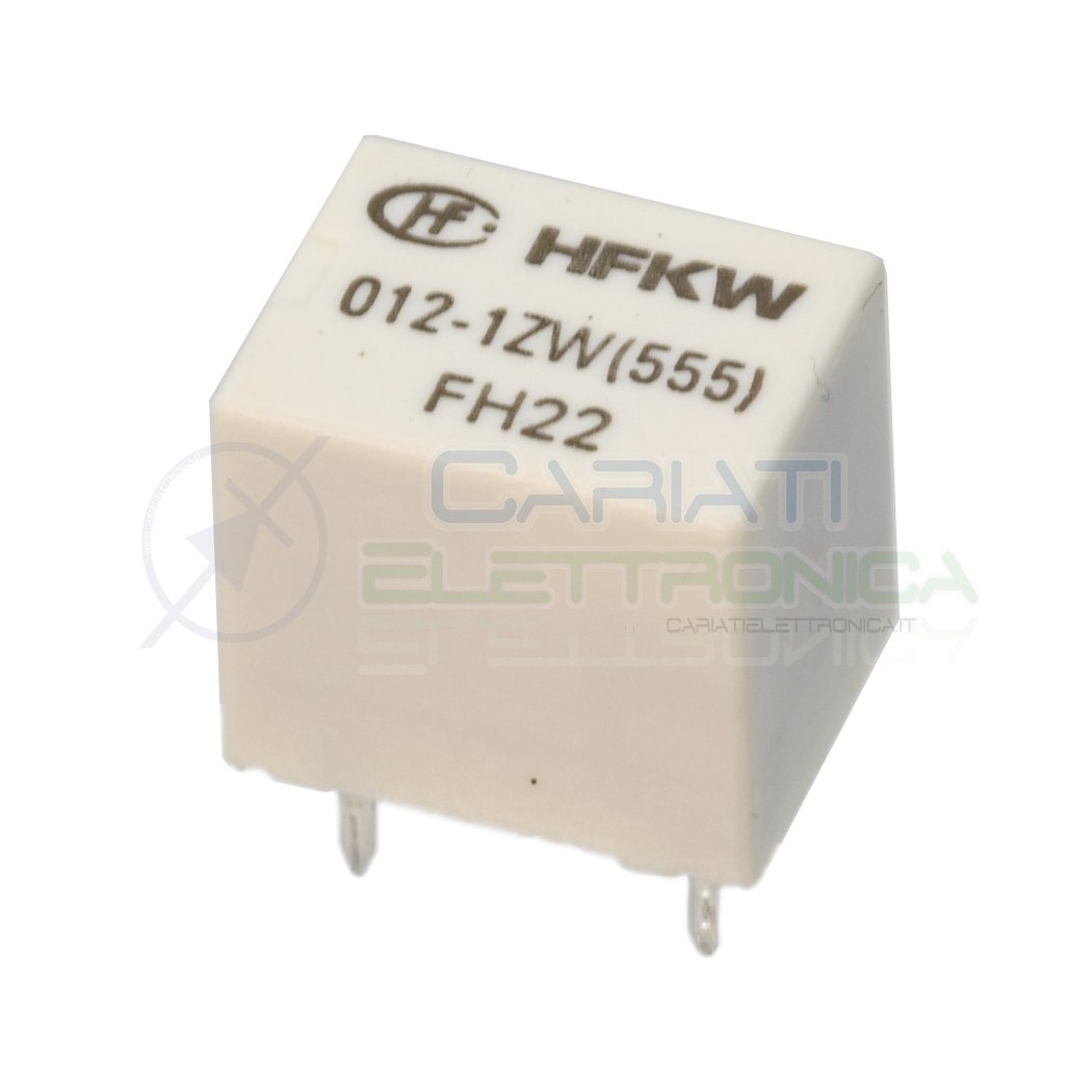 Relè singolo scambio 12V 20A HFKW 012-1ZW (555) SPDT 12Vdc HongfaHONGFA RELAY