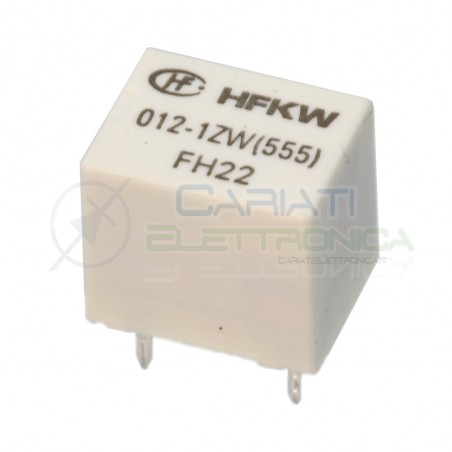 Relè singolo scambio 12V 20A HFKW 012-1ZW (555) SPDT 12Vdc HongfaHONGFA RELAY